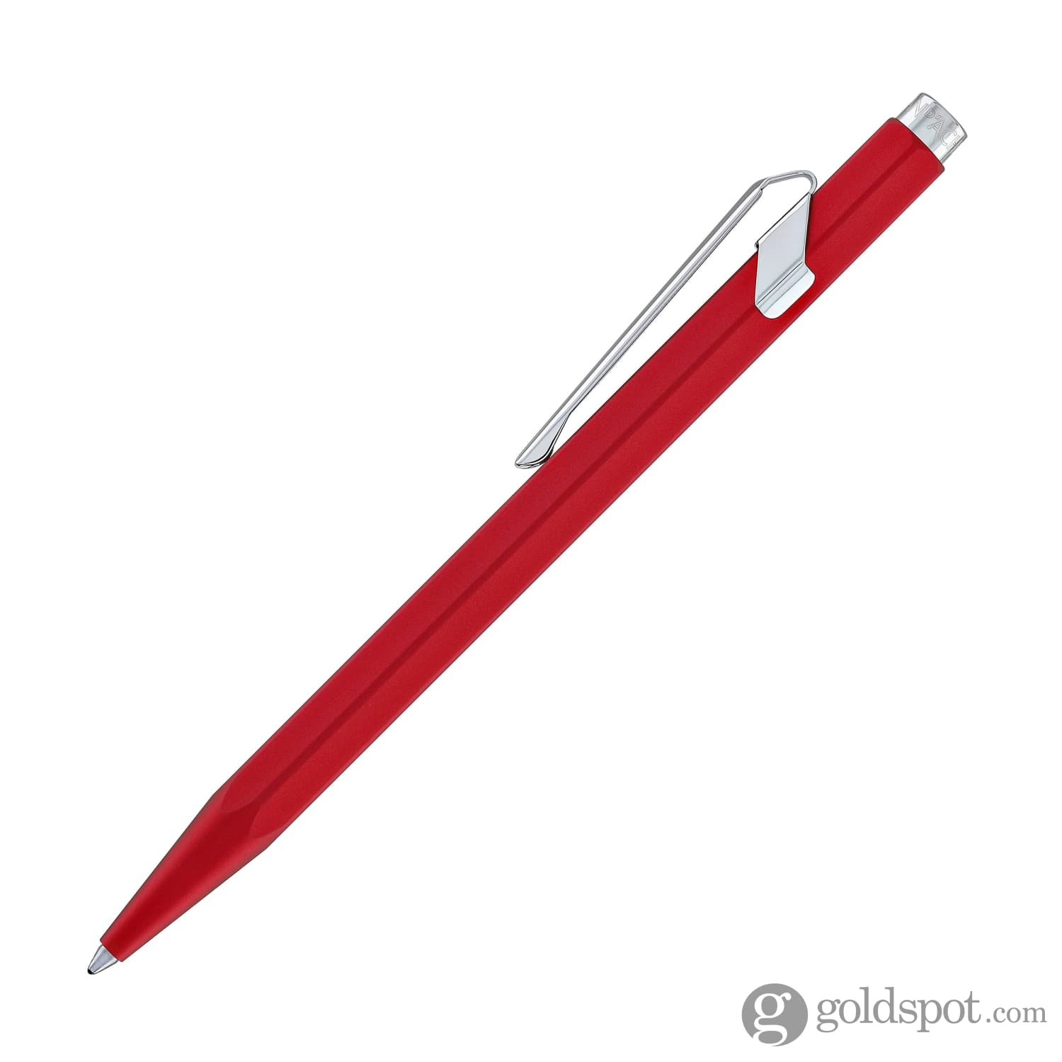 Caran d'Ache 849 COLORMAT X Ballpoint Pen - Premium Red Ink Pen for Writing, Sketching & Office Use - Perfect Gift for Professionals & Artists