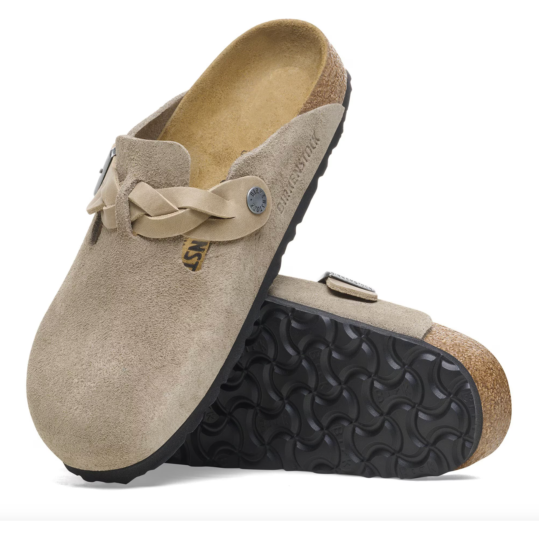 Birkenstock Women's Boston Braided Suede Leather Clogs - Comfortable Slip-On Shoes for Women | Perfect for Home, Office & Casual Wear