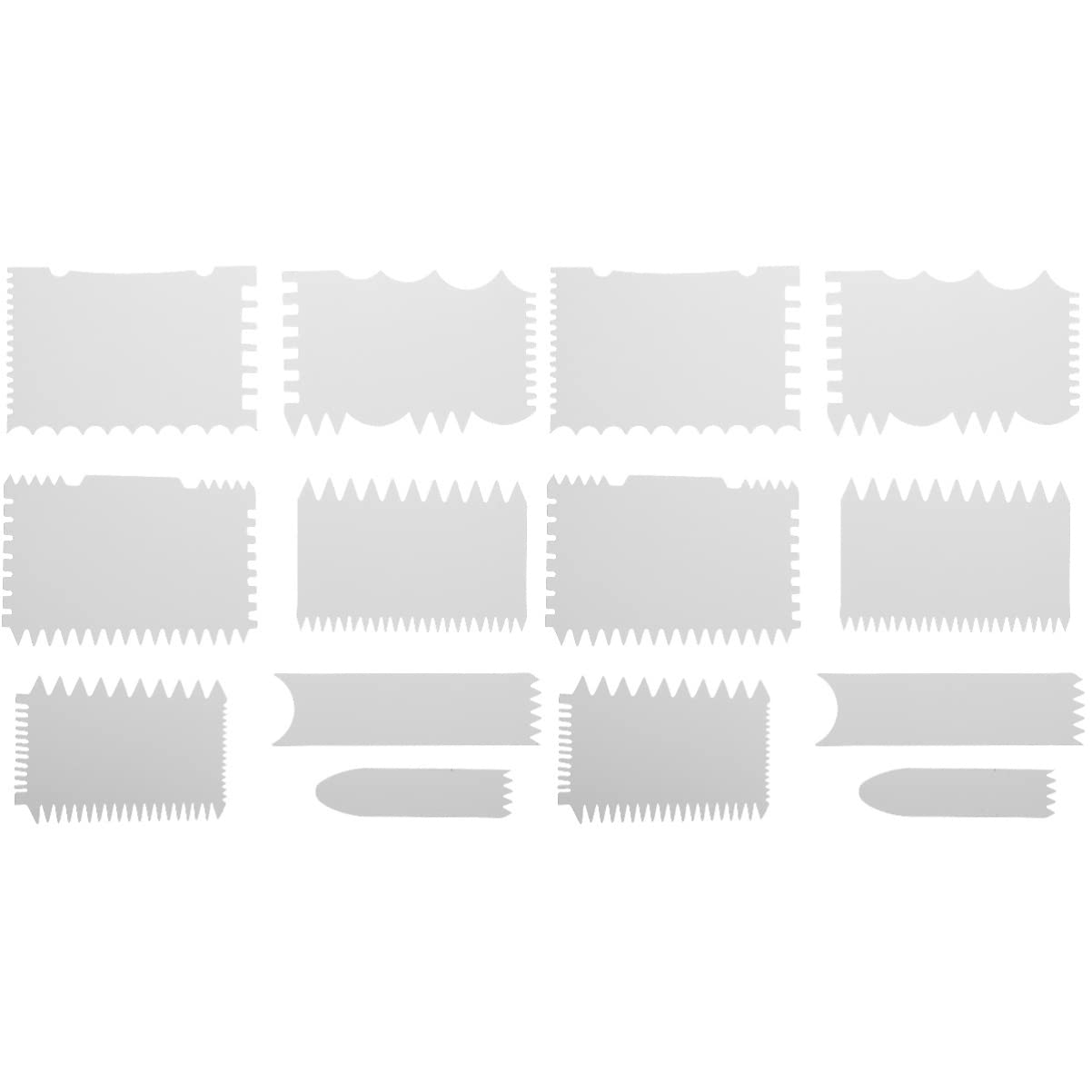 Ciieeo Cake Decorating Tools Set - 2pcs Acrylic Cake Scraper & Icing Spatula for Smooth Buttercream, Fondant & Wallpaper Application - Perfect for Baking, Cake Decorating & DIY Crafts