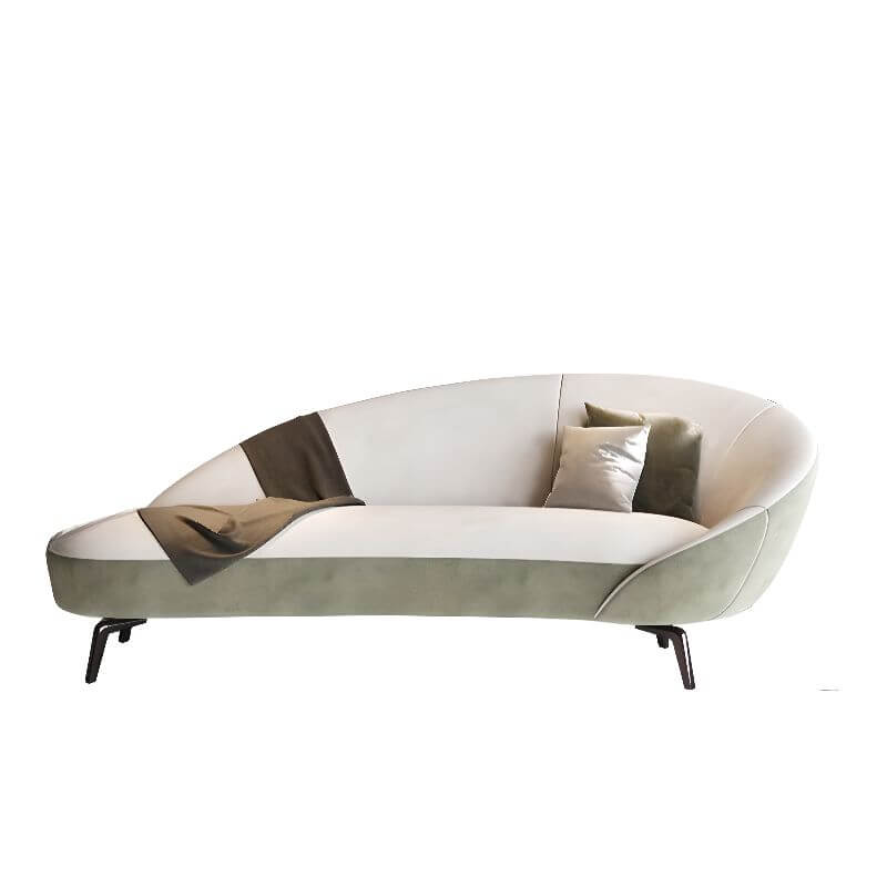 Minimalist Cushioned Corner Chaise Lounge Sofa - Modern Sectional for Living Room, Bedroom & Small Spaces - Perfect for Relaxing, Reading & Entertaining Guests