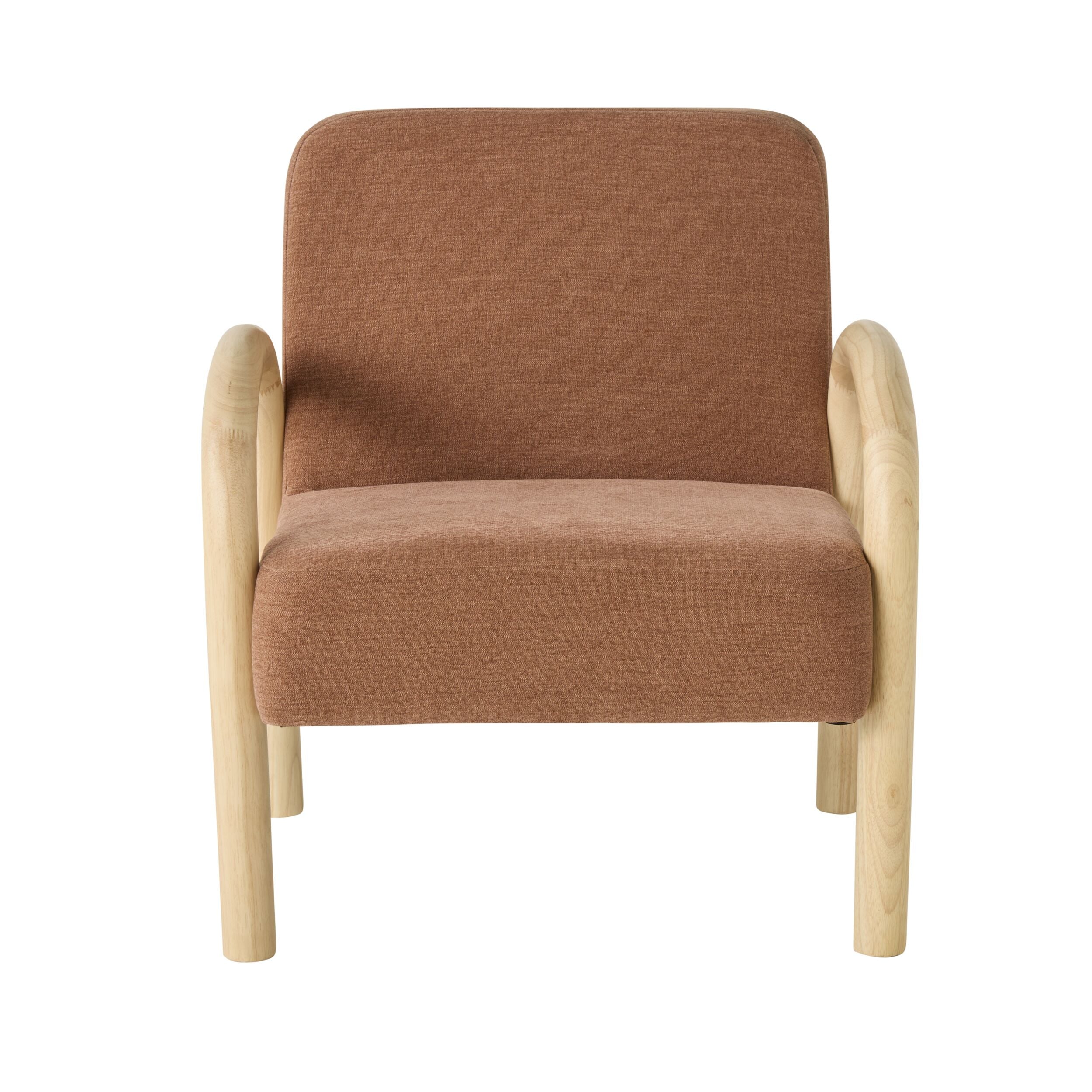 Aston Occasional Chair in Patina Brown - Stylish Accent Chair for Living Room, Bedroom, or Office - Perfect for Reading, Relaxing, and Extra Seating