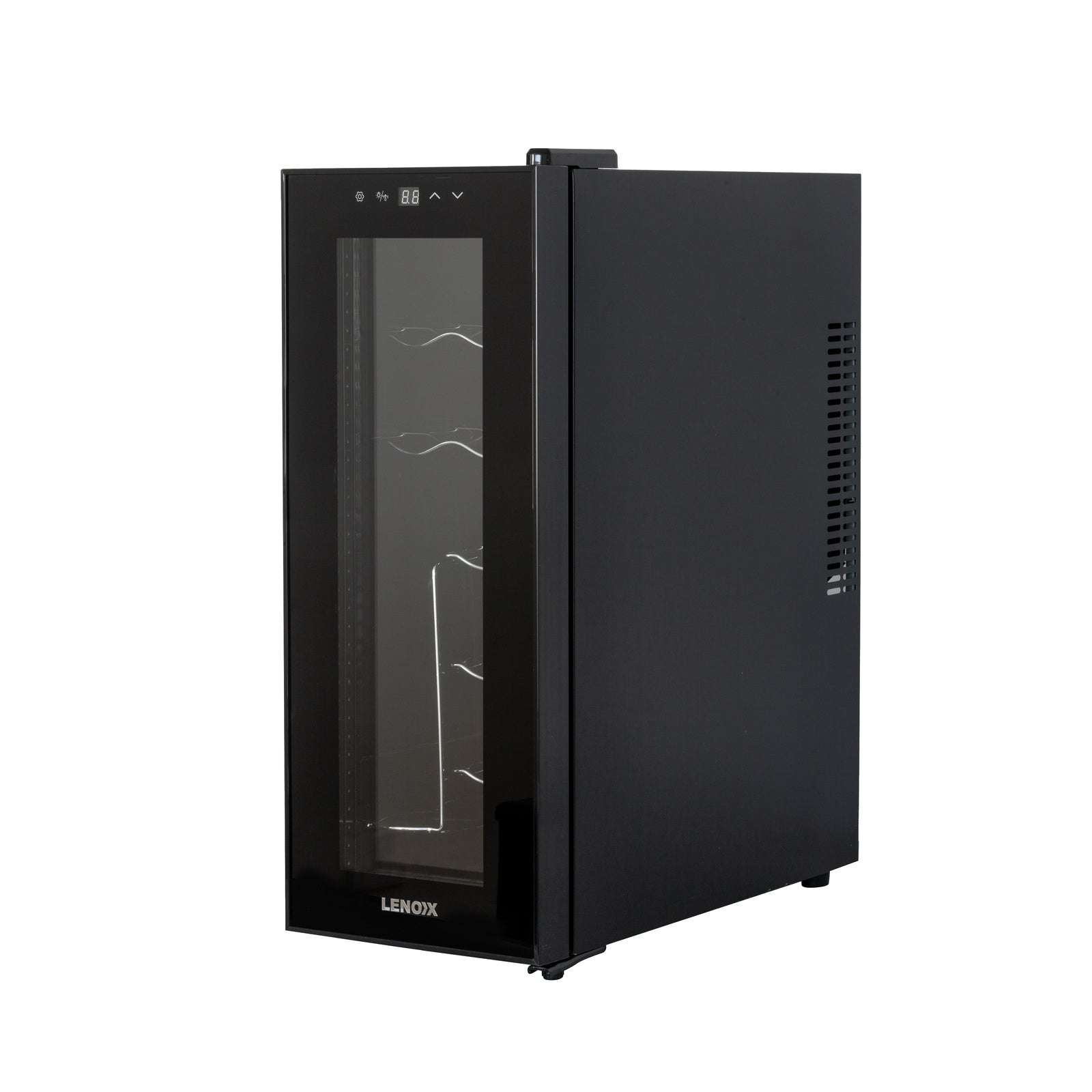 12 Bottle Wine Cooler Refrigerator with Glass Door & Digital Temperature Control - Perfect for Home, Office, or Restaurant Wine Storage