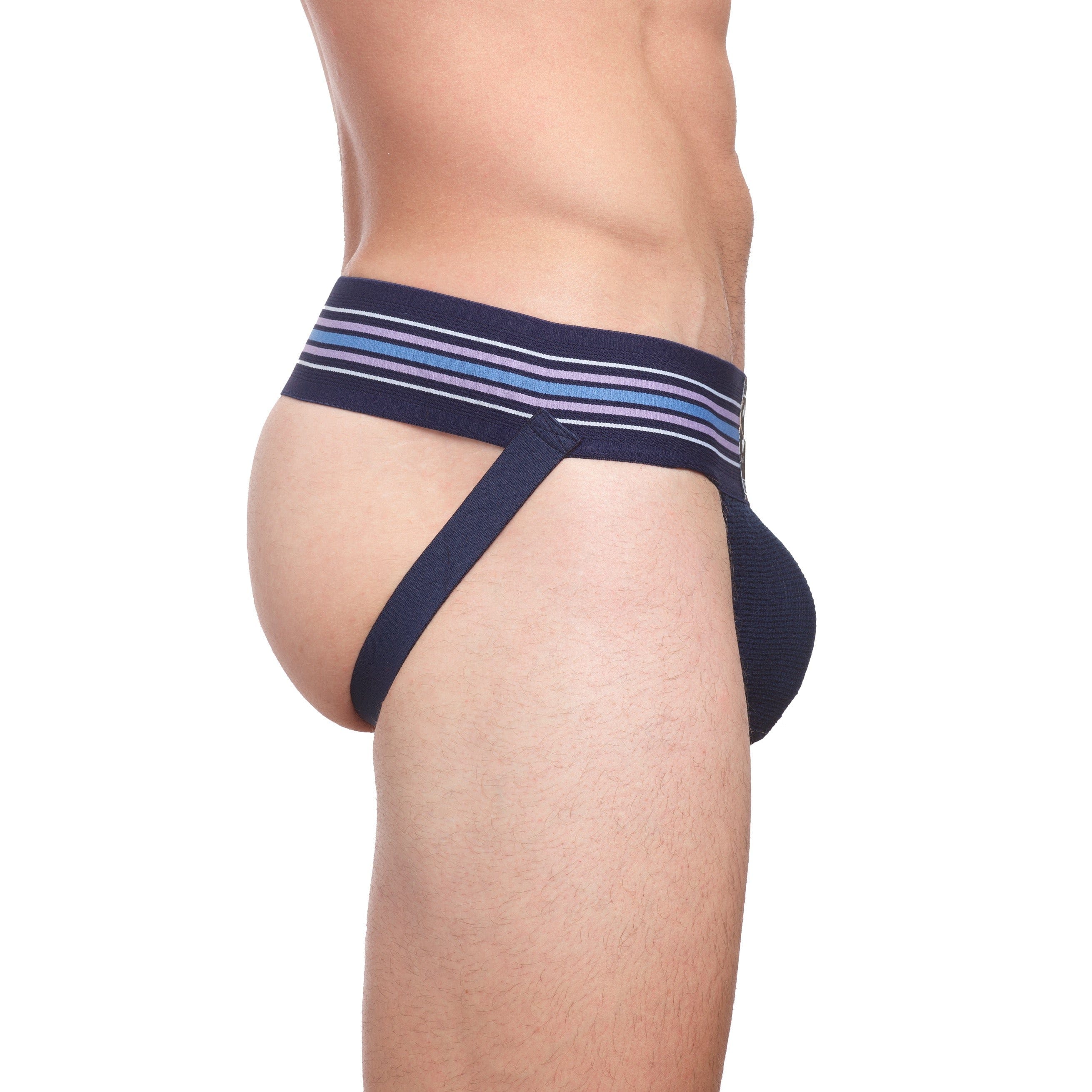 Navy Blue Locker Room Jock Strap - Comfortable Athletic Support for Sports & Gym Workouts