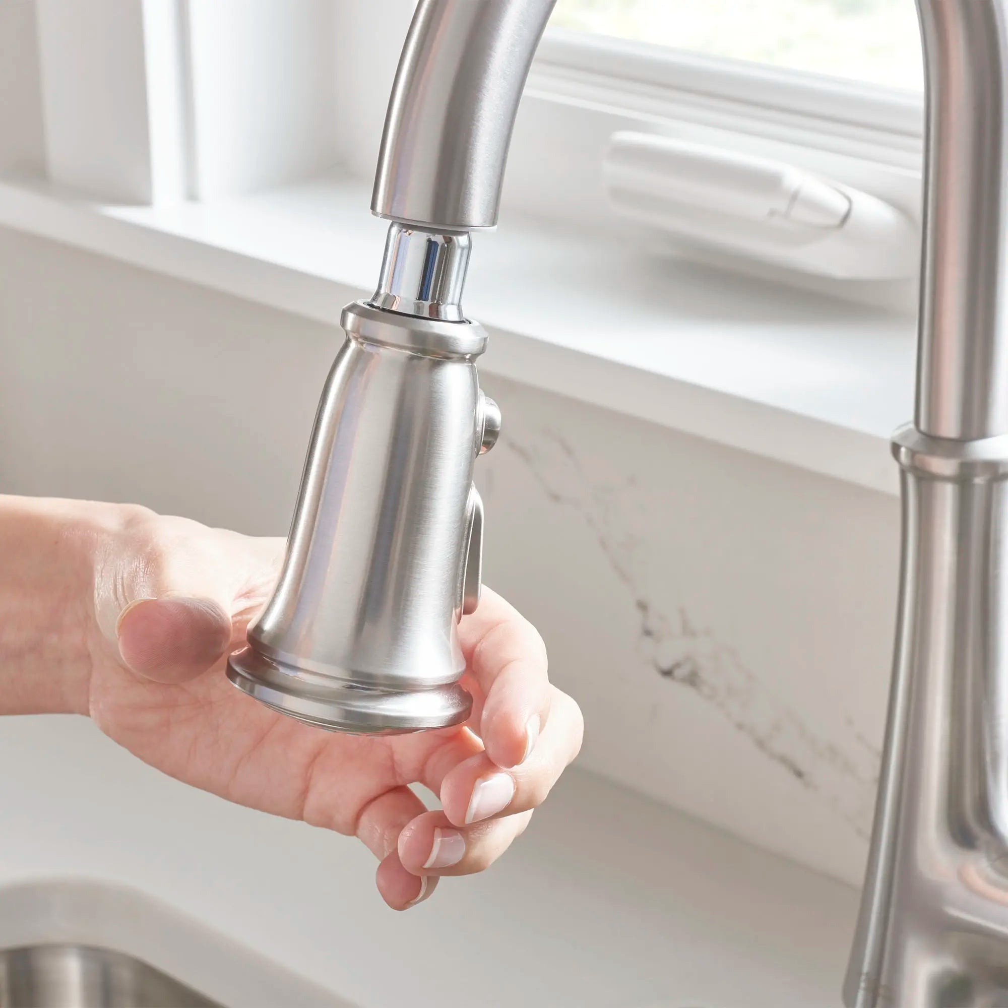 Delancey® Single Handle Pull Down Kitchen Faucet with Dual Spray Function - 1.5 GPM/5.7 LPM - Perfect for Modern Homes & Restaurant-Style Sinks