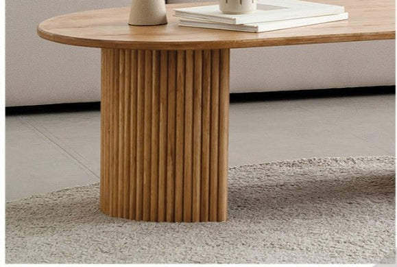 Scandinavian Modern Solid Wood Coffee Table - Nordic Minimalist Design for Living Room, Lounge & Office - Lilah NEW YORK HILTON Collection