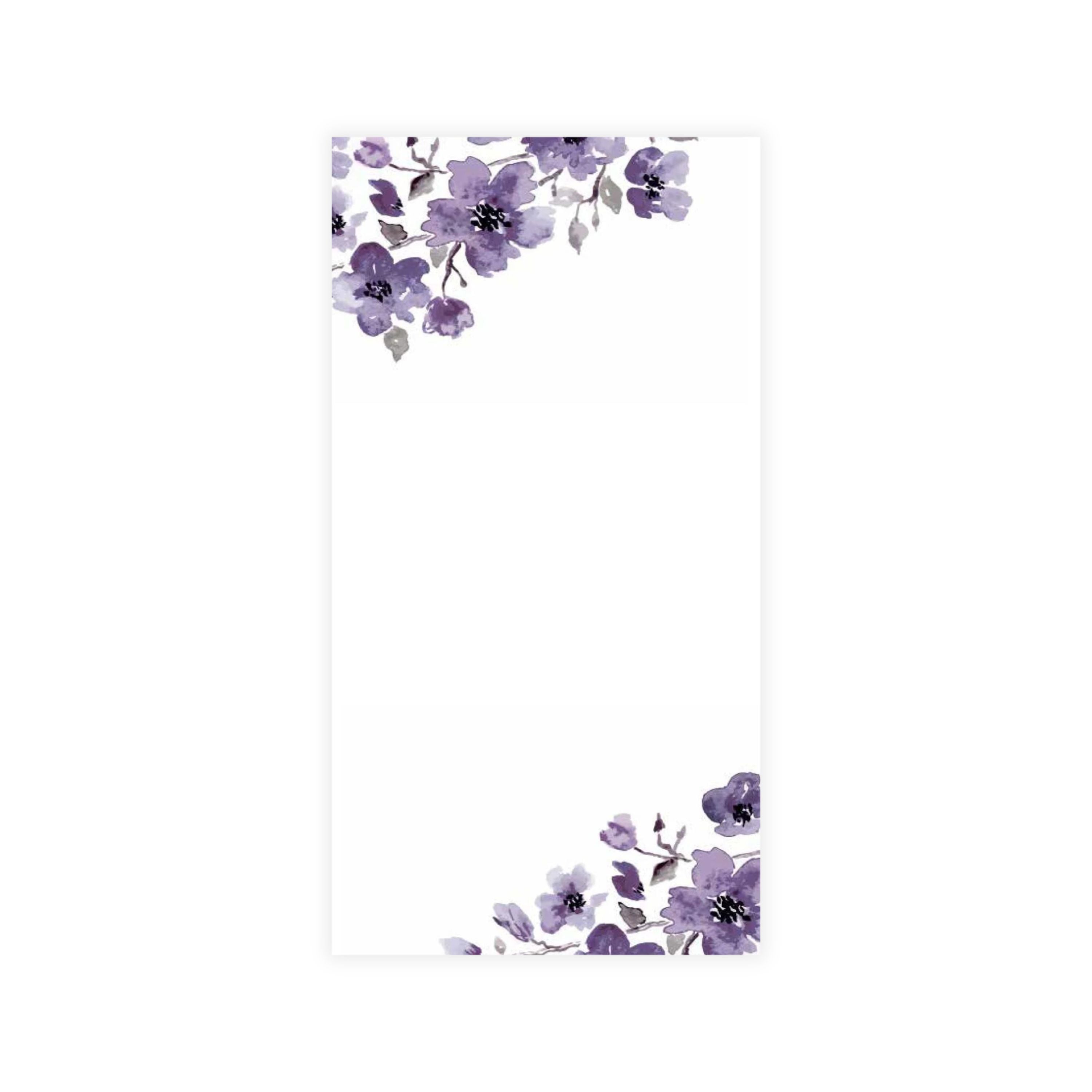 Premium Disposable Linen-Like Paper Guest Towels - 16 Pack Purple Watercolor Floral Design - Elegant Bathroom & Powder Room Accessories for Parties, Weddings & Upscale Events