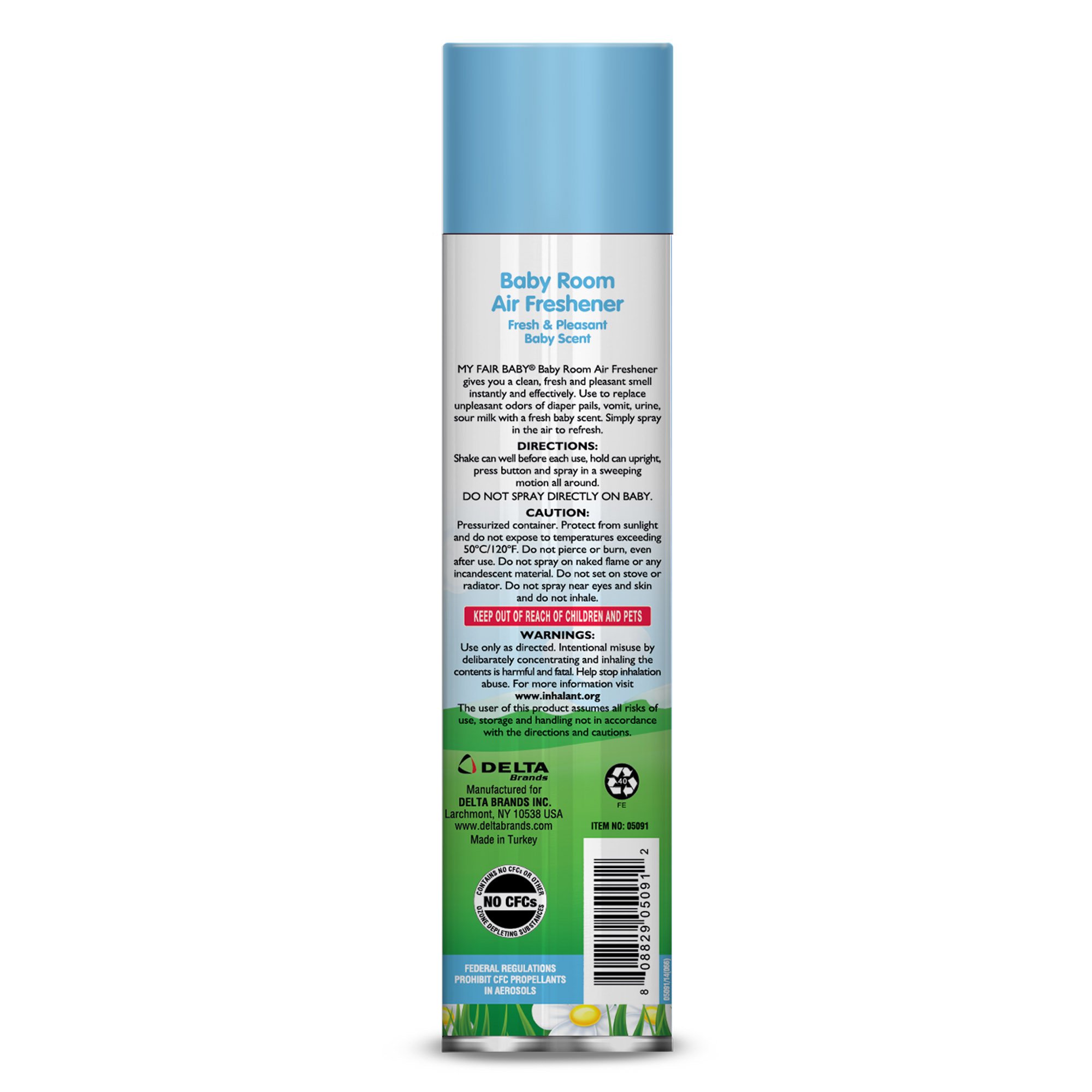 Baby Scent Air Freshener - 10oz Blue for Nursery & Car