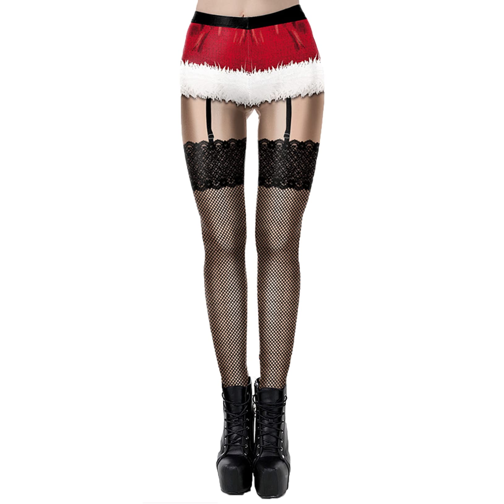 ACSUSS Women's High Waist Christmas Print Leggings - Gothic Fitness Skinny Pants, Tights for Yoga, Running & Casual Wear