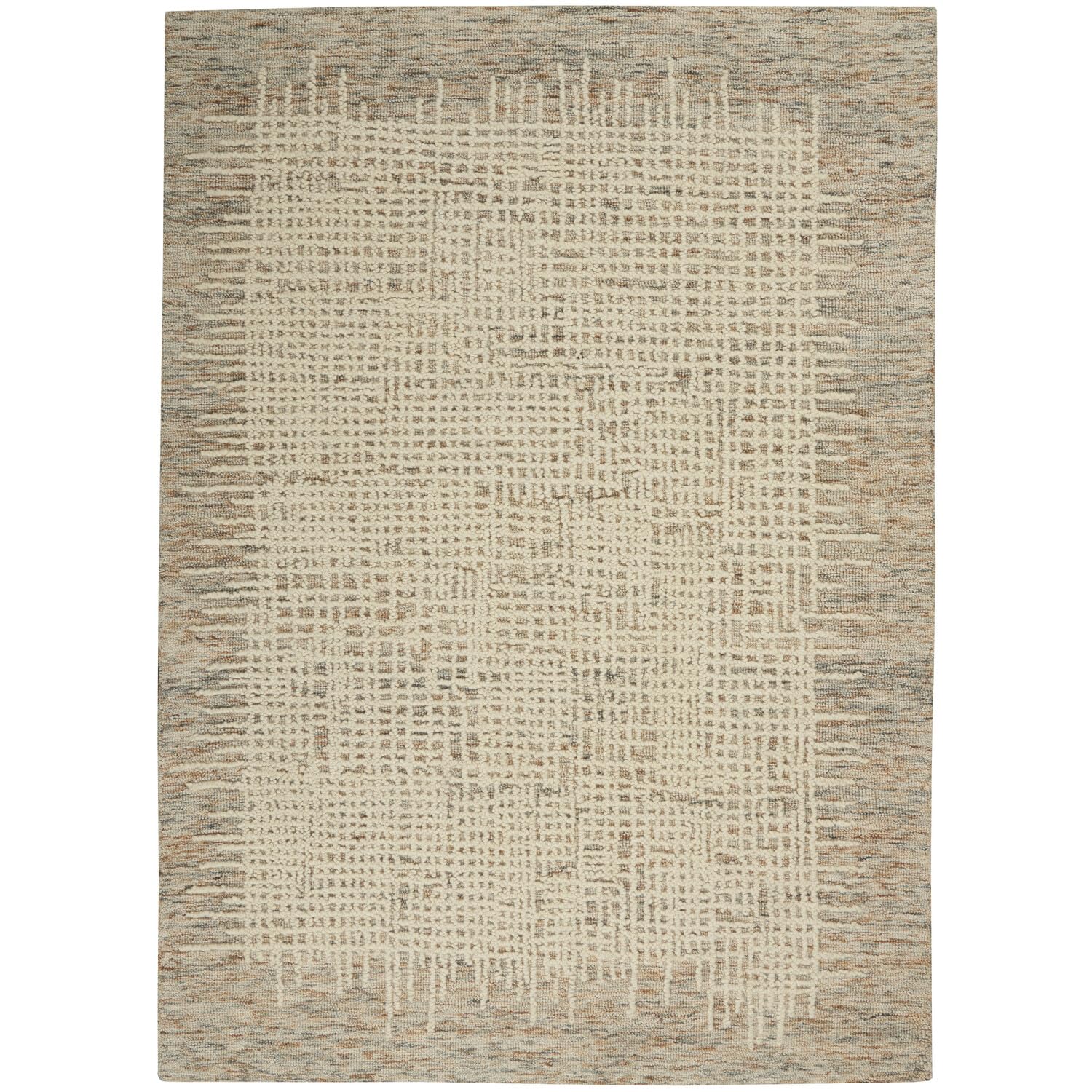 Nourison Vail Rustic Beige/Multi 5'3