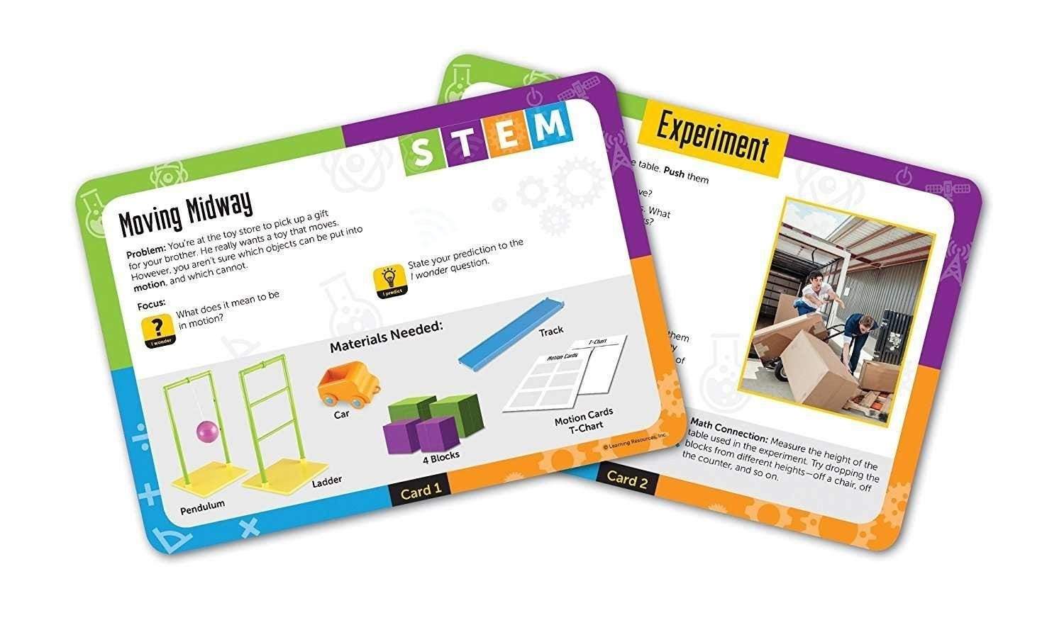 STEM Force & Motion Activity Set - Physics Learning Kit for Kids - Science Experiment Toys for Classroom & Homeschool Education - Perfect for Hands-on STEM Projects & Science Fairs