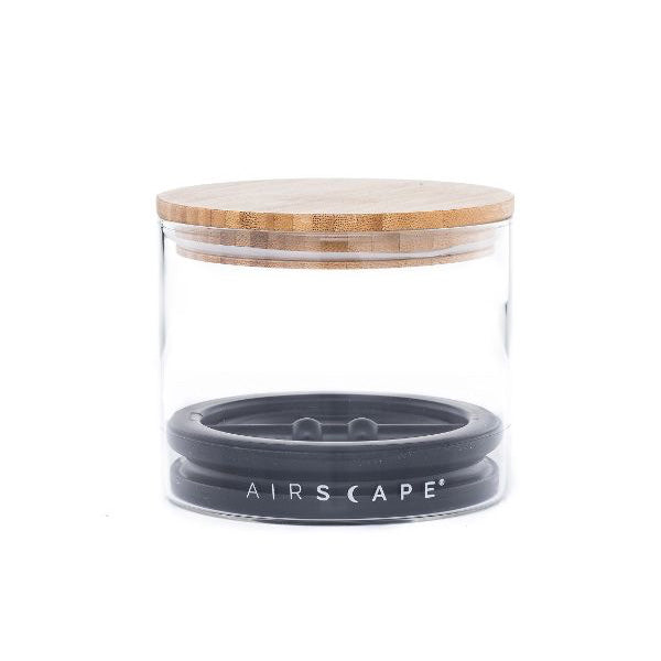 Airscape Glass & Bamboo Food Storage Container with Airtight Lid - Perfect for Kitchen Pantry Organization, Coffee, Tea, Flour & Dry Goods Storage