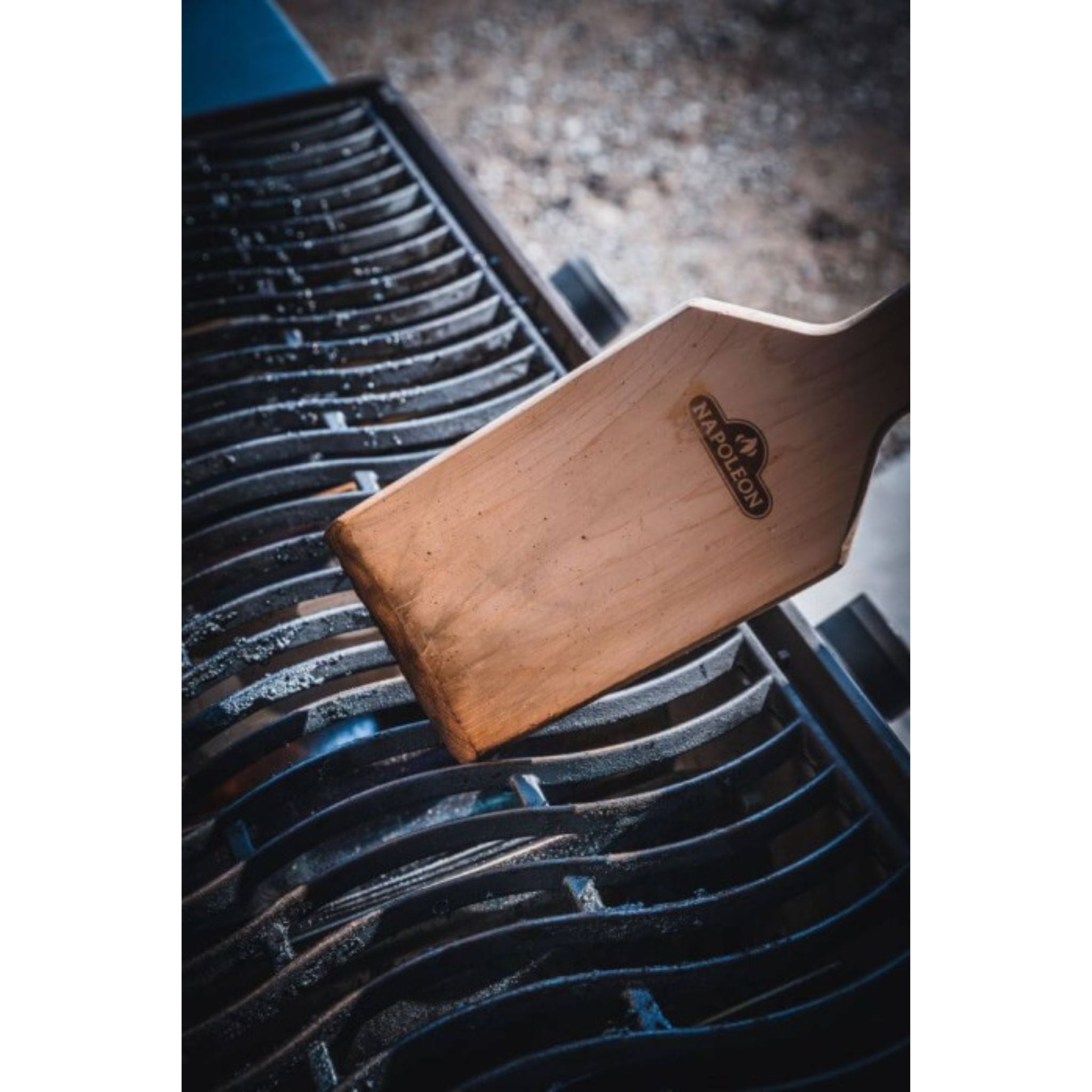 Napoleon 62051 Premium Cedar Grill Scraper for BBQ Cleaning - Heavy Duty Stainless Steel Bristles - Perfect for Gas, Charcoal, and Pellet Grills - Outdoor Cooking Accessories