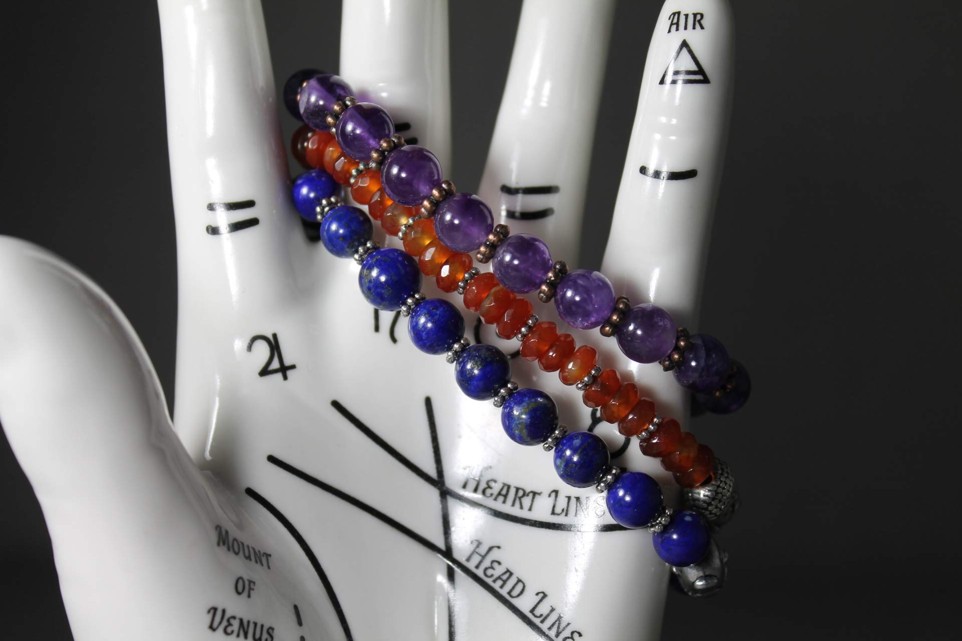 Root Chakra Healing Bracelet with Carnelian Crystals for Meditation & Energy Balance