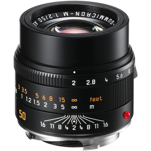 Leica APO Summicron M 50mm f/2 ASPH. Lens (Black) - Premium Compact Rangefinder Lens for Street & Portrait Photography