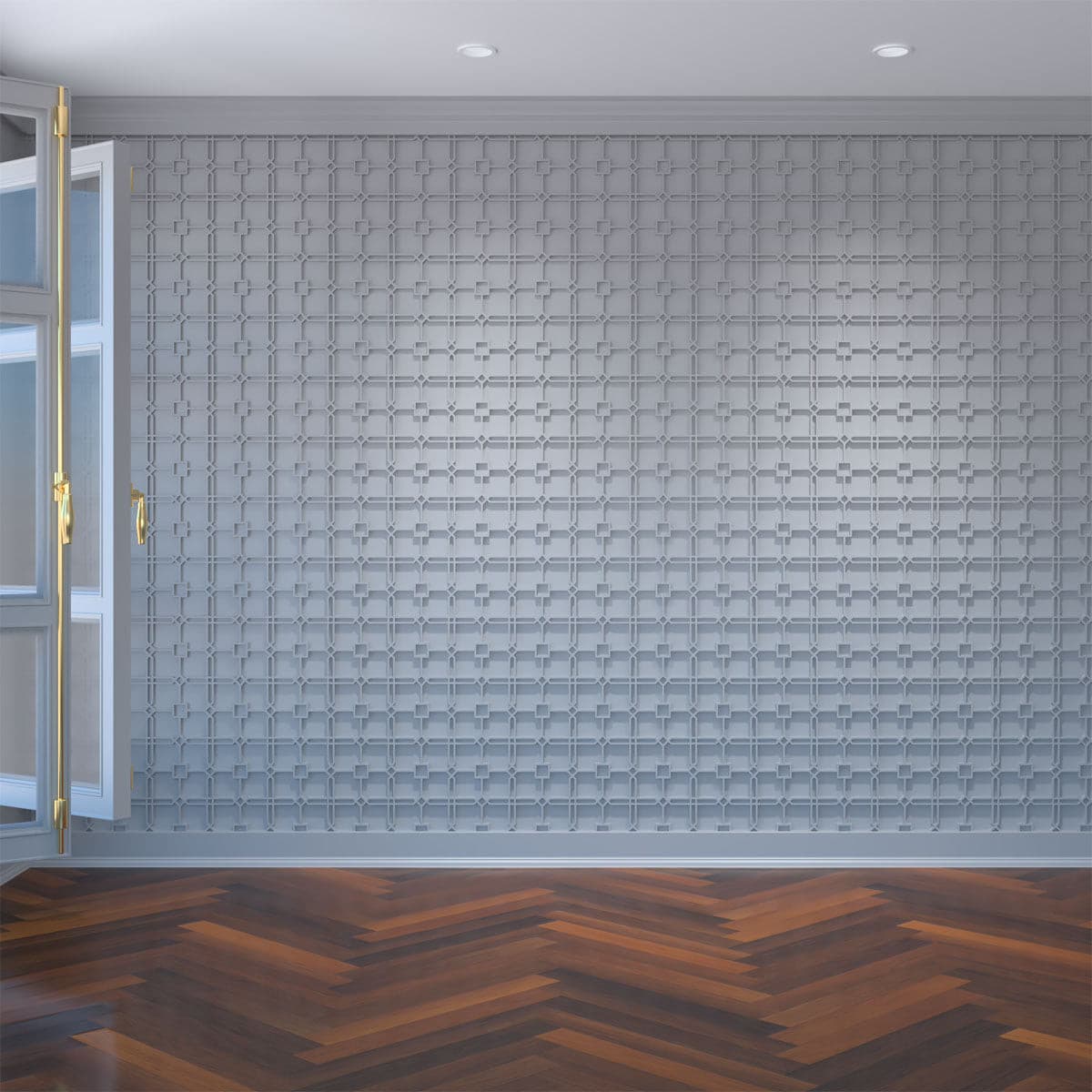 Englewood Decorative Fretwork Wall Panels - Elegant Laser-Cut Metal Wall Decor for Living Room, Bedroom & Office - Perfect for Home & Commercial Interior Design