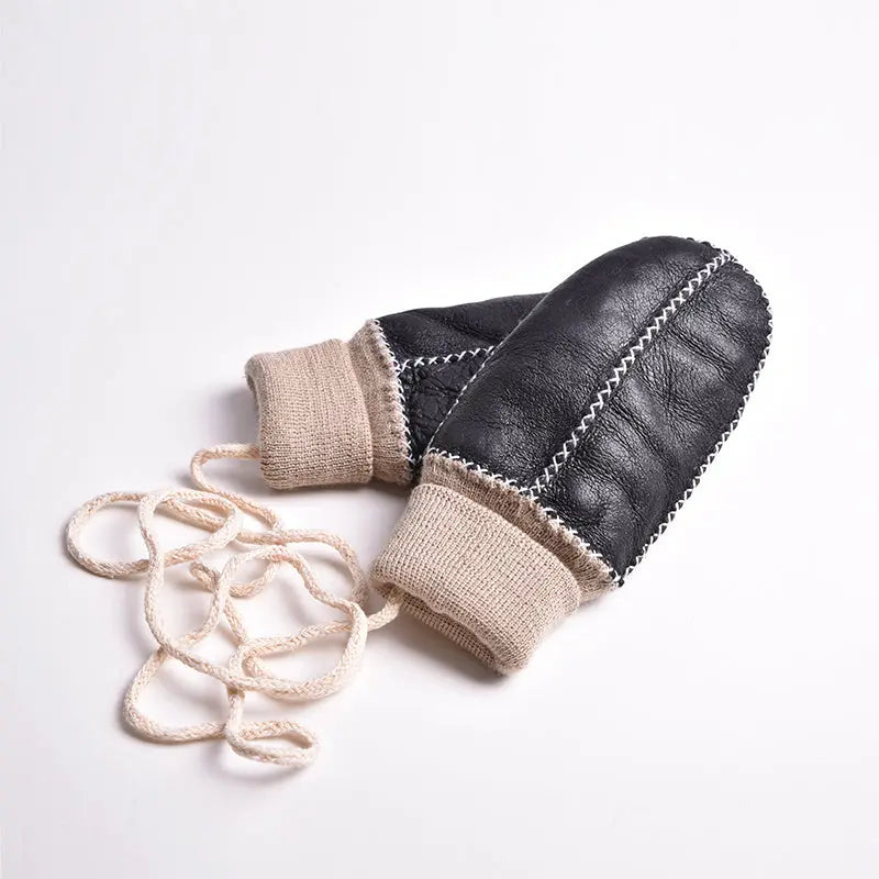 Soft & Warm BOL Baby Sheepskin Mittens for Infants & Toddlers - Cozy Winter Hand Protection for Outdoor Play & Stroller Walks