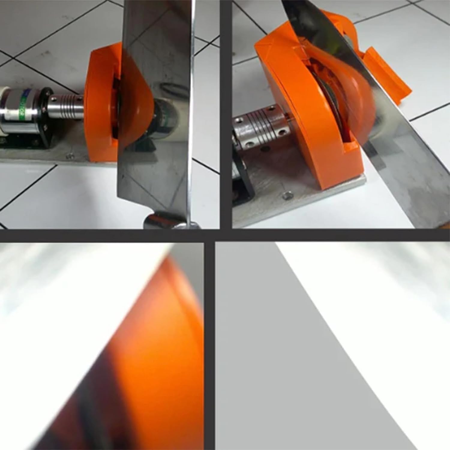 Ujicde Electric Drill Bit Sharpener - Multipurpose Grinding Tool for All Drill Bits, Twist, Cobalt & Carbide Bits | Portable Hardened Steel Sharpener (Orange) | Perfect for DIY Projects, Metalworking & Home Repairs