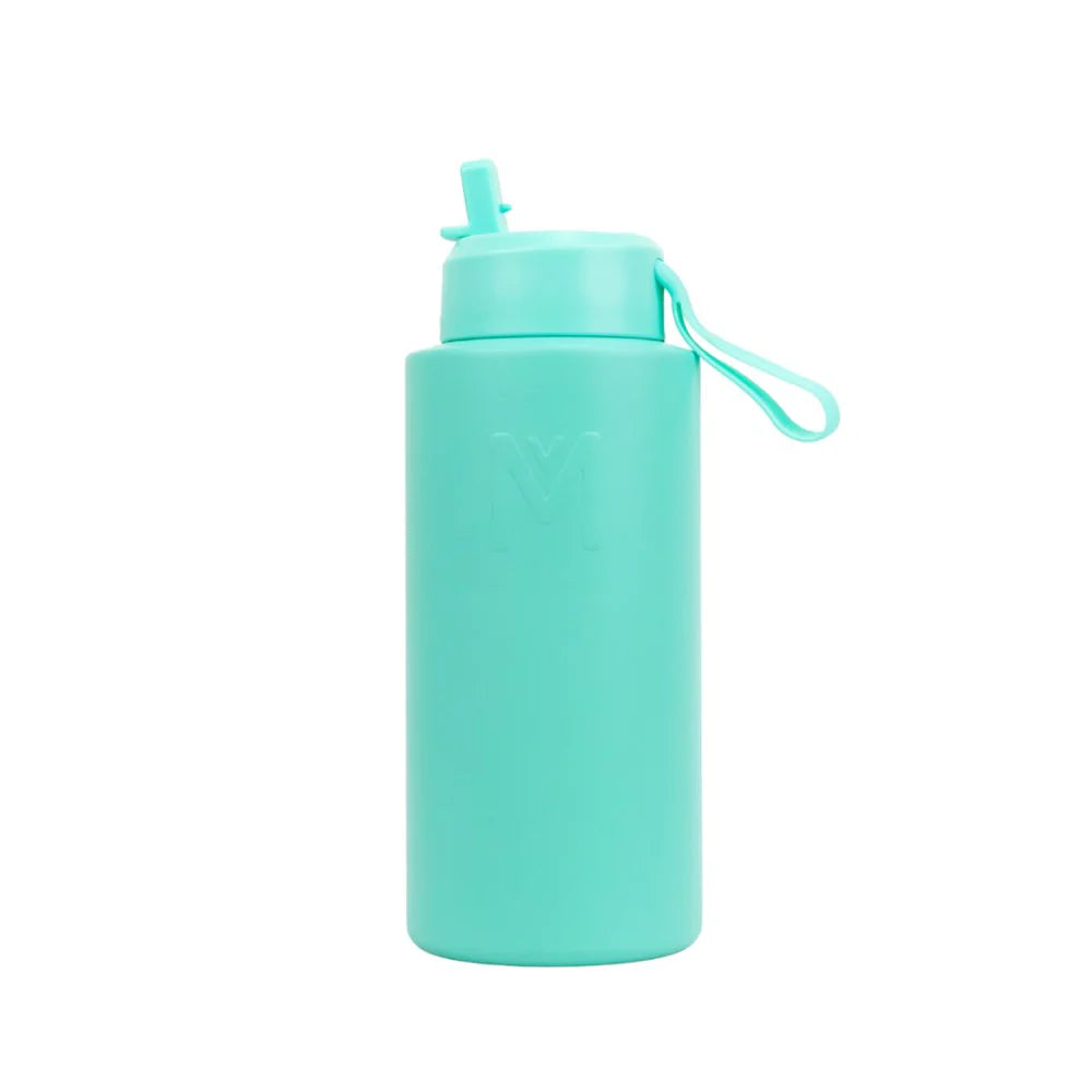 Montii Fusion Sipper Drink Bottle - 1000ml Leak-Proof, BPA-Free Water Bottle for Gym, Hiking & Travel - Insulated Stainless Steel Thermos with Straw & Carry Strap