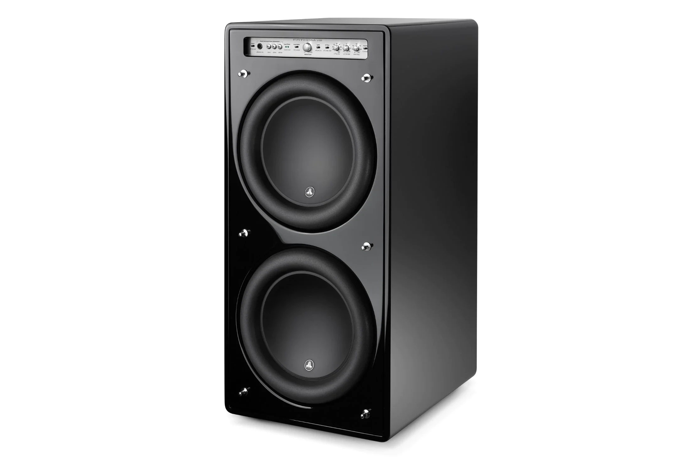 JL Audio Fathom F212V2 GLOSS Dual 12 Inch Powered Subwoofer - High Performance Car Audio Bass System for Home Theater & Music Enthusiasts (Black Gloss Finish) - Perfect for Car Audio Upgrades & Home Entertainment Systems