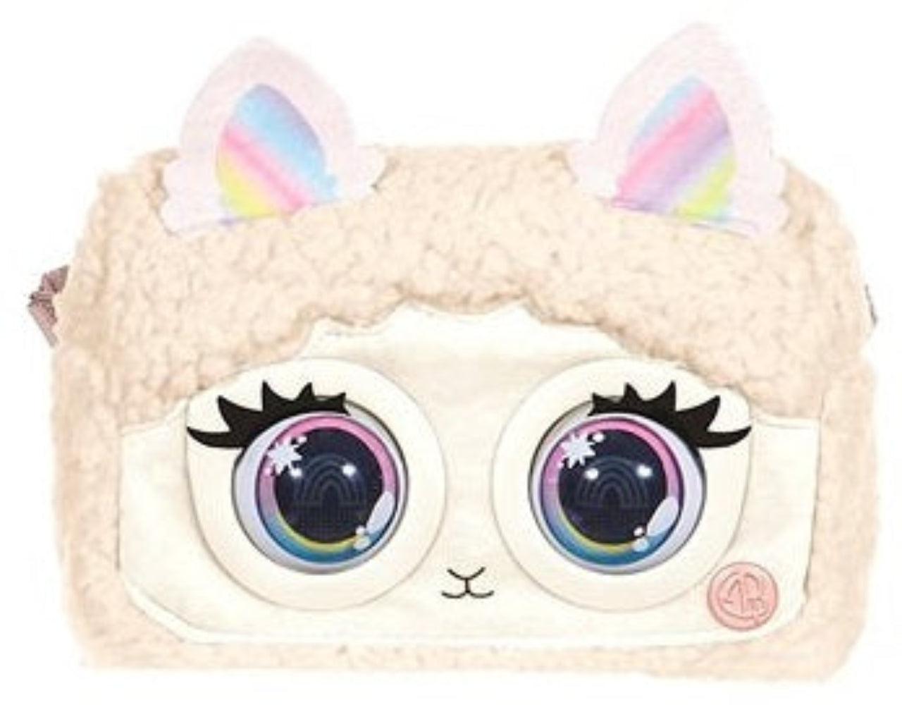 Fluffy Llama Plush Purse Pet - Soft & Cute Stuffed Animal Handbag for Girls & Kids | Perfect for School, Travel & Playtime