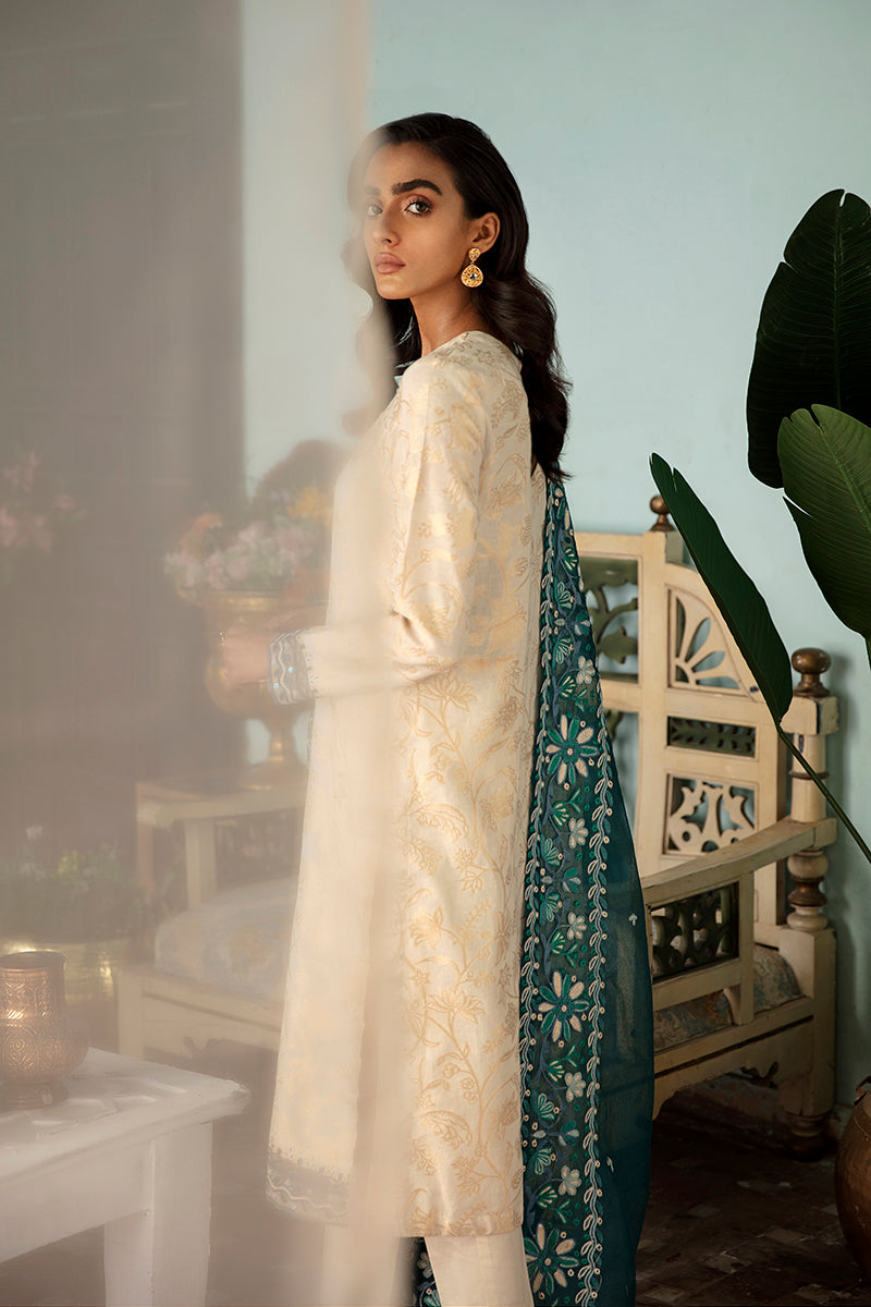 GUL E NAZNEEN 3PC Set - Elegant Floral Printed Outfit for Women | Perfect for Parties, Weddings & Special Occasions
