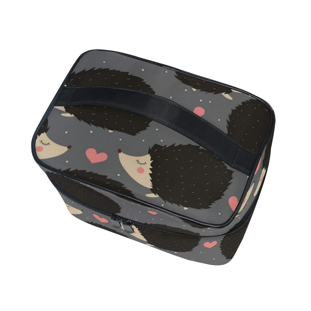 Cute Hedgehog Travel Makeup Bag - Waterproof Cosmetic Organizer with Zipper for Women & Girls | Perfect for Vacation, Gym, Daily Use & Gift Giving