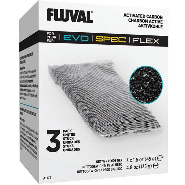 Fluval Spec Aquarium Activated Carbon Filter Media - Removes Toxins & Odors for Freshwater & Saltwater Fish Tanks - Ideal for Betta, Goldfish & Tropical Fish