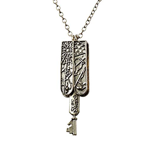 Vintage Charm Box Key Necklace for Men & Women - Gothic Lolita Style Pendant Jewelry with Unique Can Opener Design - Perfect for Cosplay, Steampunk Fashion, and Gift Giving