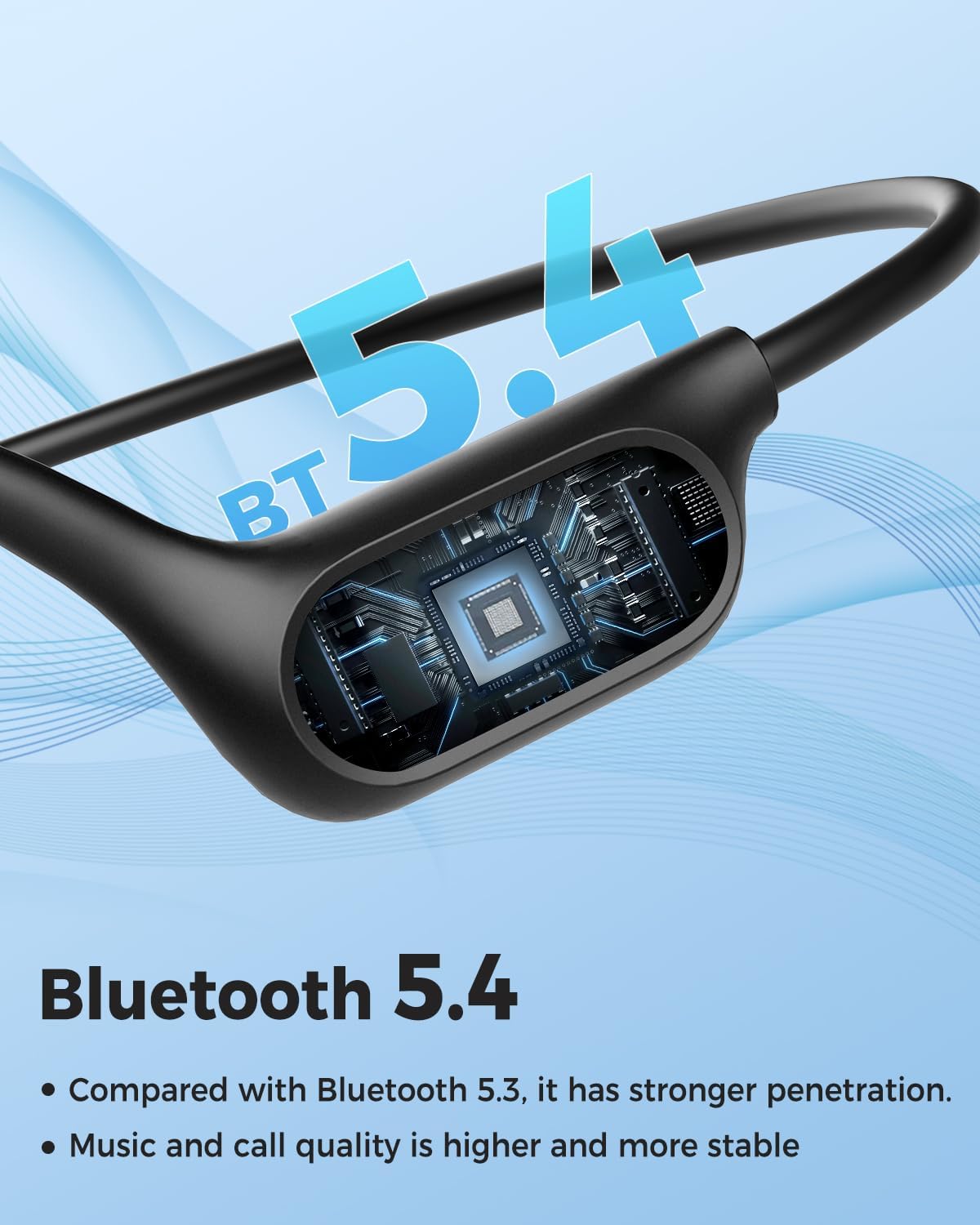 Bone Conduction Headphones for Swimming - IP68 Waterproof Wireless Bluetooth 5.3 Headset with 32GB MP3 Player | Open Ear Sports Earphones for Swimming, Running, Cycling & Driving | Perfect for Pool Workouts, Gym Training and Outdoor Activities