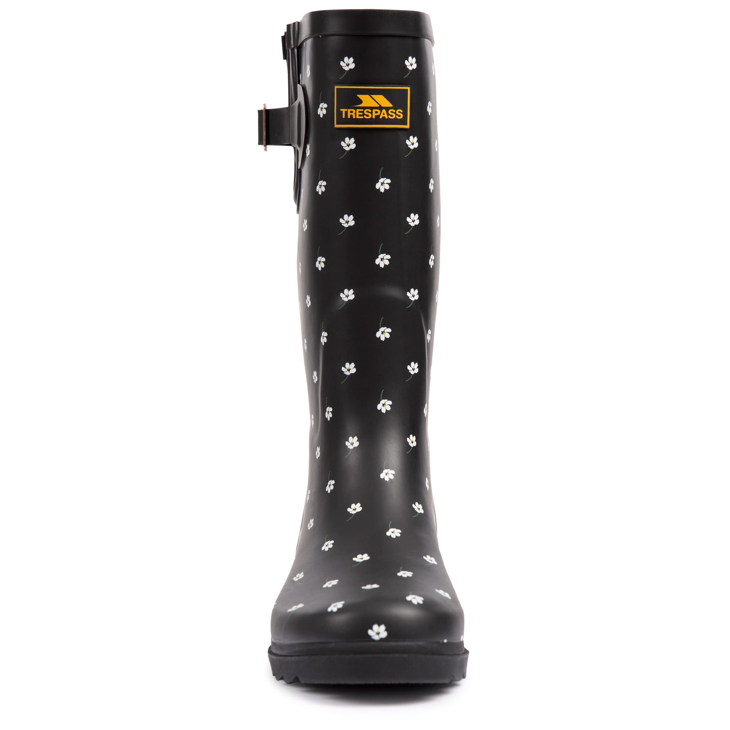 Trespass Women's Waterproof Rubber Wellington Boots - Knee High Rain Boots for Women - Samira Style - Perfect for Gardening, Hiking & Outdoor Adventures