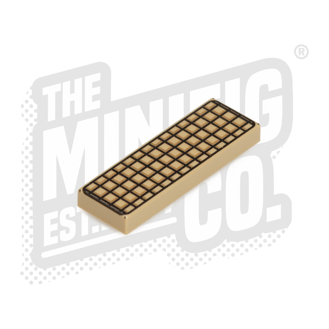 1x3 Vent Tile in Dark Tan - HVAC Ventilation Cover for Home & Office - Perfect for Airflow Control in Basements, Attics, and Crawl Spaces