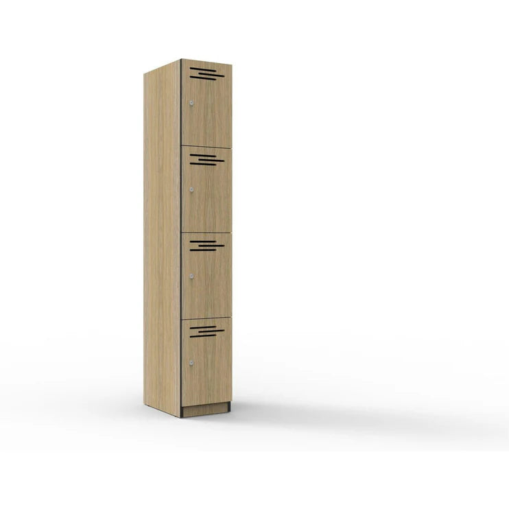 Durable Melamine Lockers - 4 Door Storage Cabinet for Schools, Gyms & Offices - Heavy-Duty & Space-Saving Organization Solution