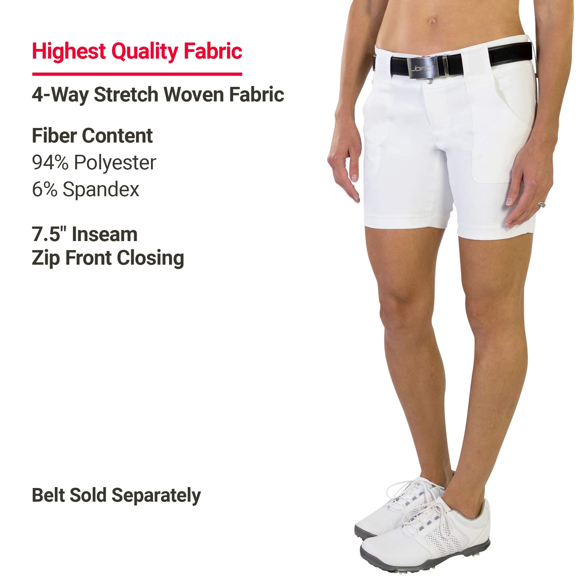 Jofit Women's Golf Shorts - Breathable Athletic Shorts for Golf, Running & Casual Wear | Perfect for Sports, Gym & Everyday Comfort