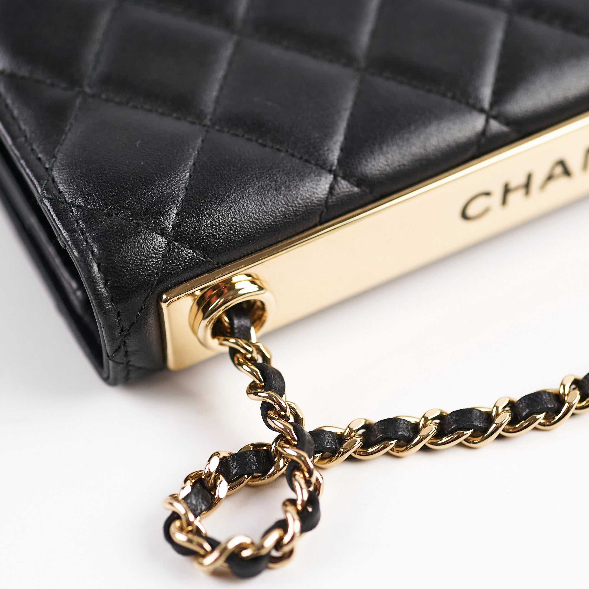 Chanel Trendy CC Lambskin Wallet on Chain WOC Black - Luxury Crossbody Bag for Women | Perfect for Evening Events, Parties & Date Nights