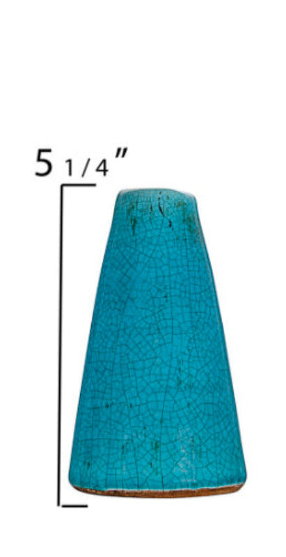Handmade Green & Blue Terracotta Vases - Decorative Plant Pots for Home & Garden Decor - Perfect for Succulents, Flowers & Indoor Plants