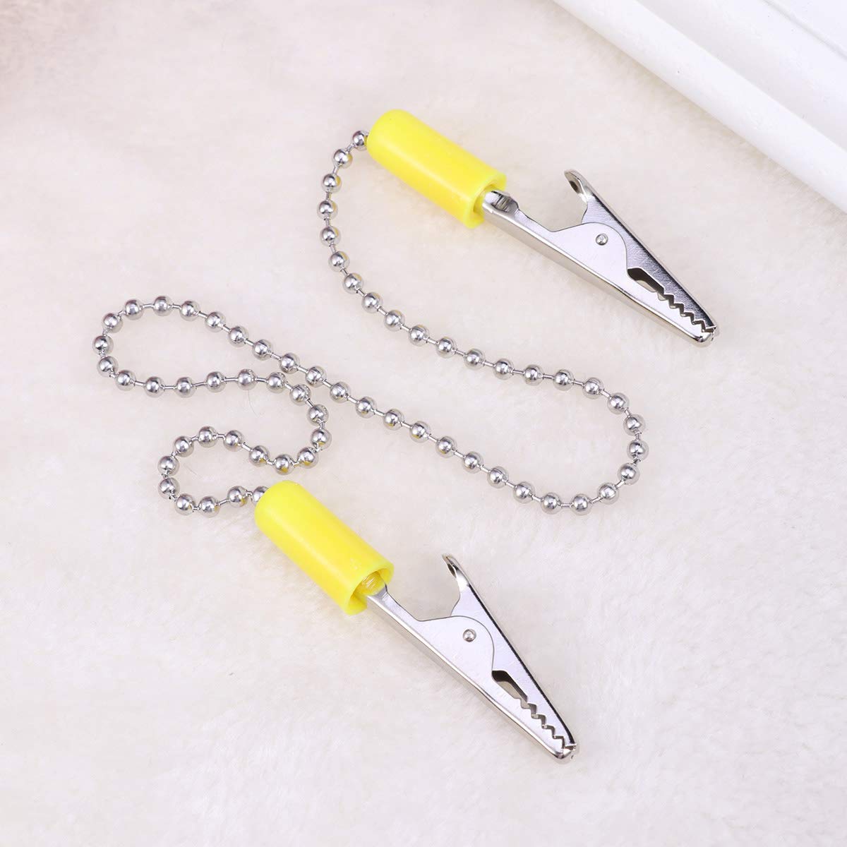 Stainless Steel Ball Chain Clips - Flexible Napkin Holder for Dining & Parties