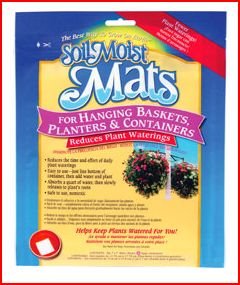 Water Absorbing Polymer Plant Mats - Reduce Watering Frequency by 50% for Hanging Baskets, Planters & Containers | Perfect for Indoor Plants, Outdoor Gardens & Drought-Prone Areas