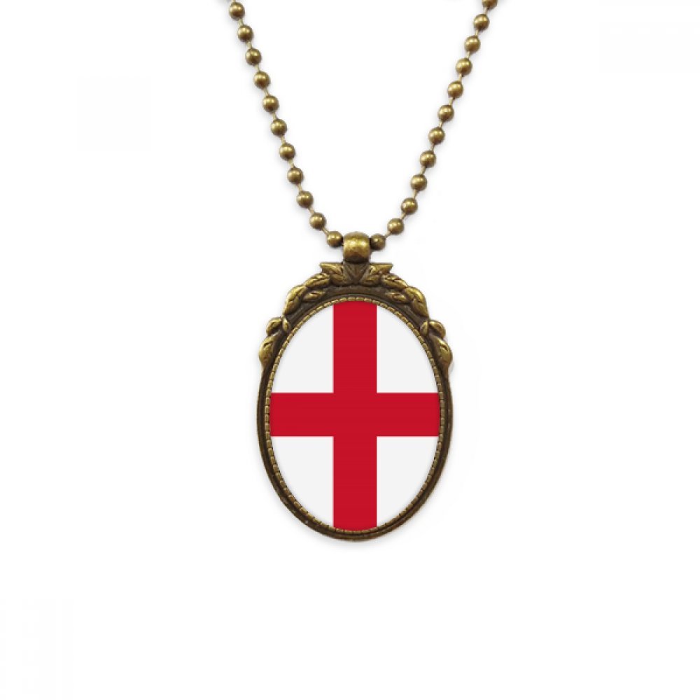 DIYthinker England National Flag Vintage Bead Pendant Necklace & Keychain - European Country Souvenir Jewelry for Travel Gifts & Patriotic Fashion Accessories