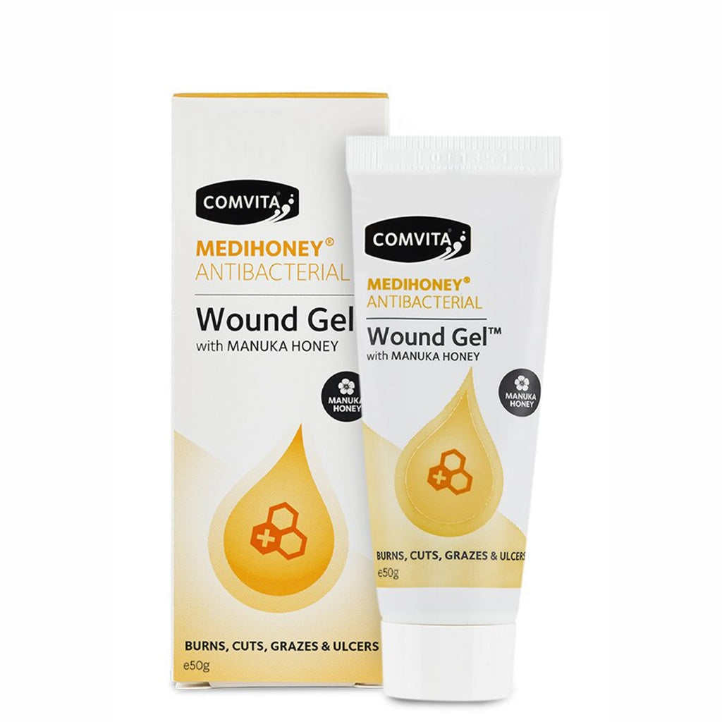 Comvita Medihoney Wound Gel - Natural Antibacterial First Aid Ointment for Burns, Cuts & Skin Irritations | Promotes Healing & Soothes Skin | Perfect for Home, Travel & Emergency Kits