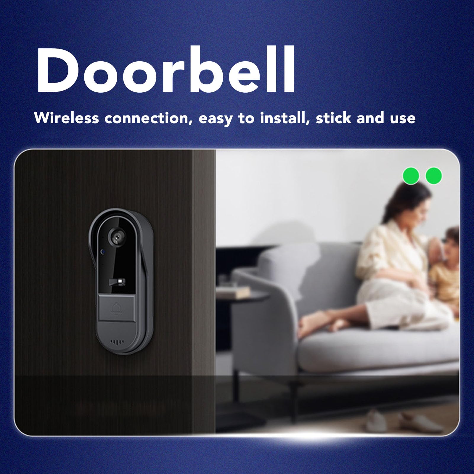 Wireless Video Doorbell Intercom System with 4.3