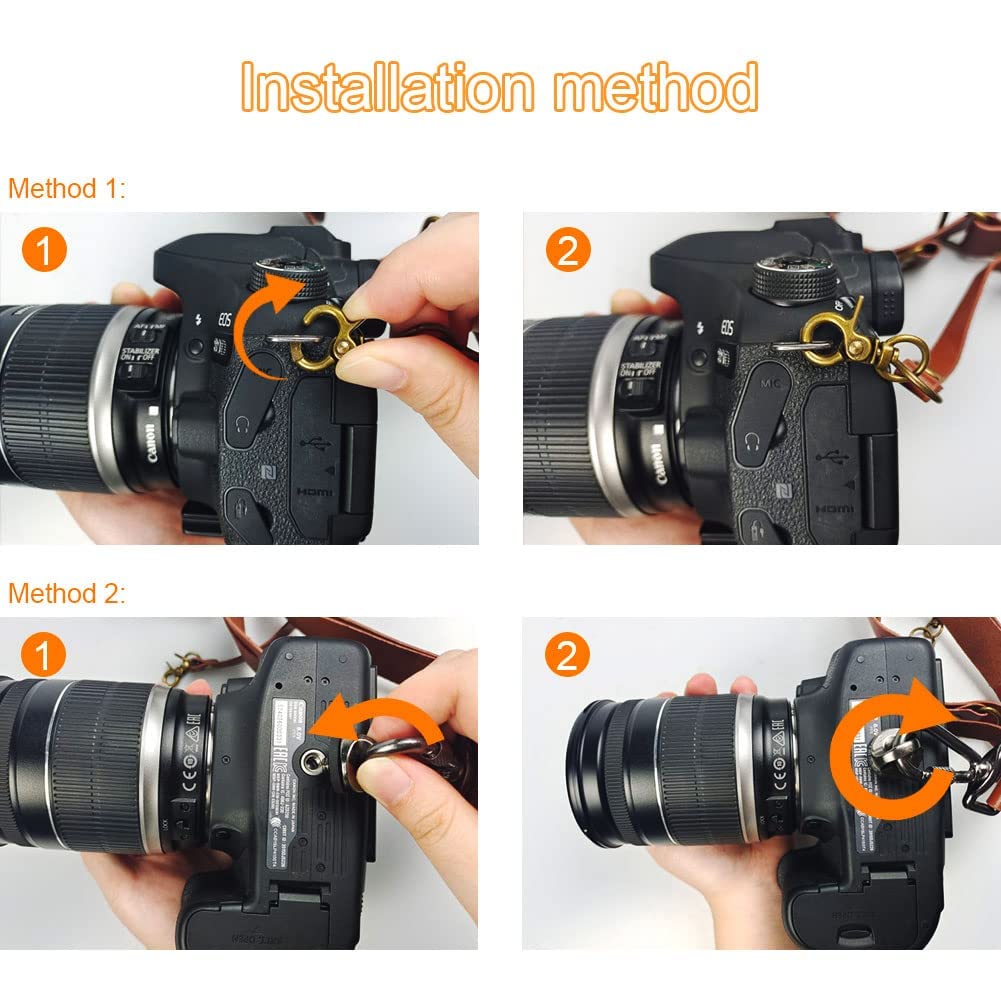 Jumyee Adjustable Dual Camera Shoulder Strap for DSLR/SLR - Premium Leather Camera Harness for Photographers - Perfect for Wedding, Travel & Outdoor Photography