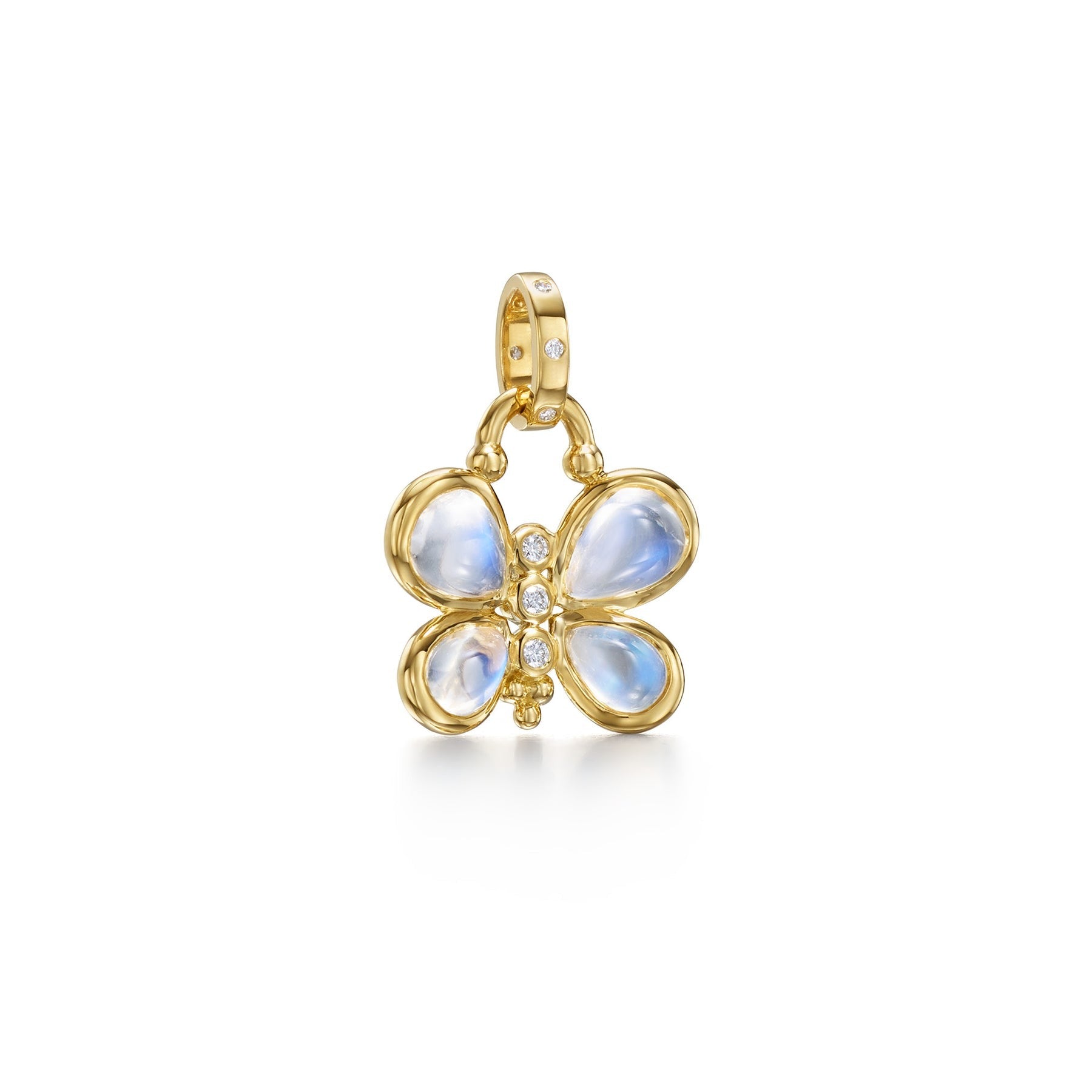 Temple St. Clair Luna Butterfly Pendant Necklace - 18K Gold Plated Butterfly Jewelry for Women - Perfect for Everyday Wear, Gift Giving & Special Occasions
