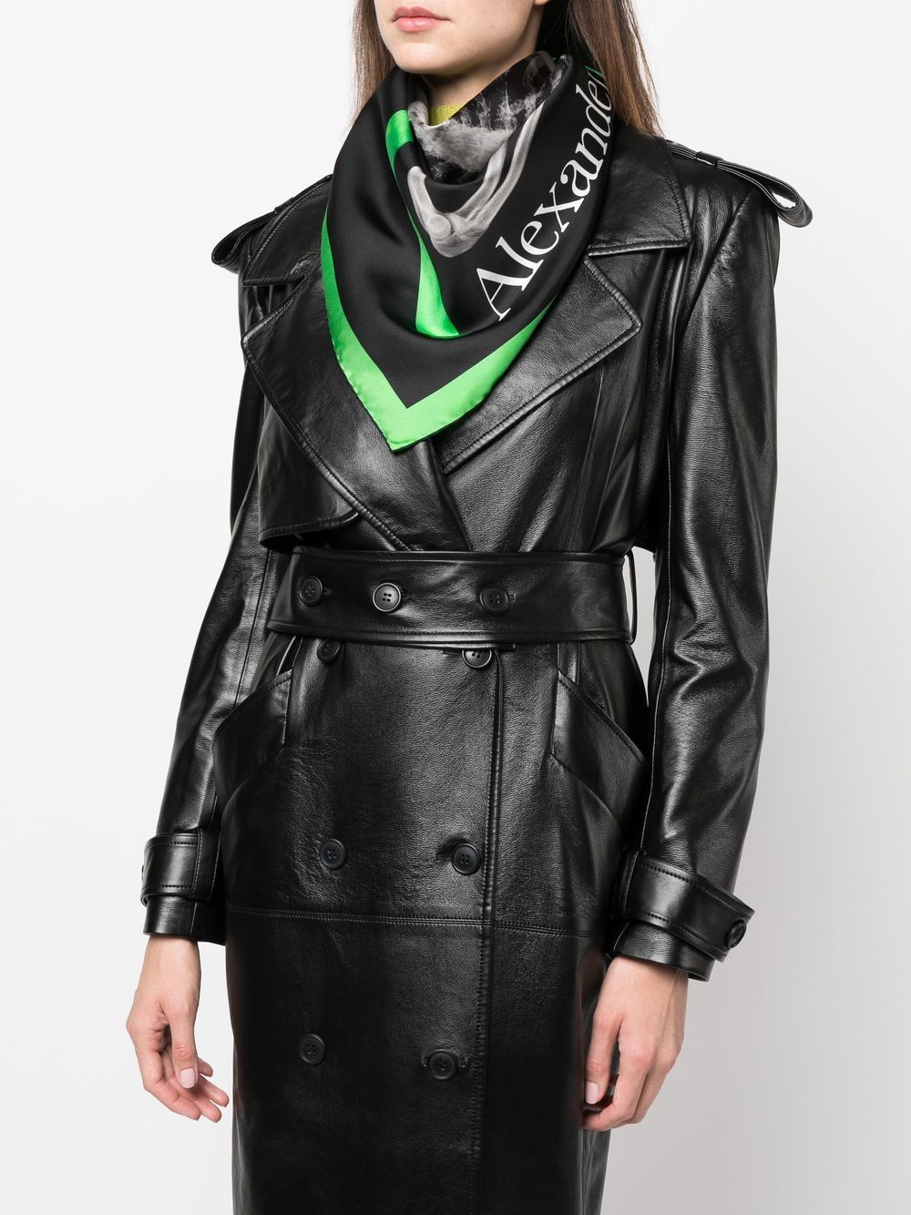 Alexander McQueen Black Scarves for Women - Luxury Cashmere Winter Scarves for Fashion & Warmth | Perfect for Cold Weather, Office & Evening Outfits