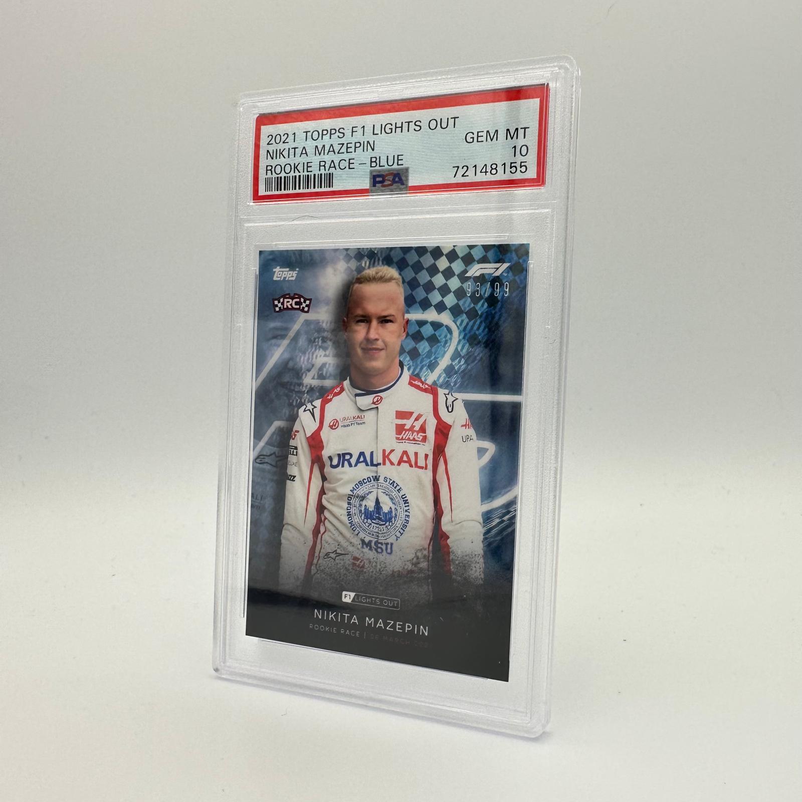 PSA 10 Graded 1993/99 Nikita Mazepin Rookie Race Card - Perfect for Collectors, Sports Memorabilia Enthusiasts & F1 Racing Fans