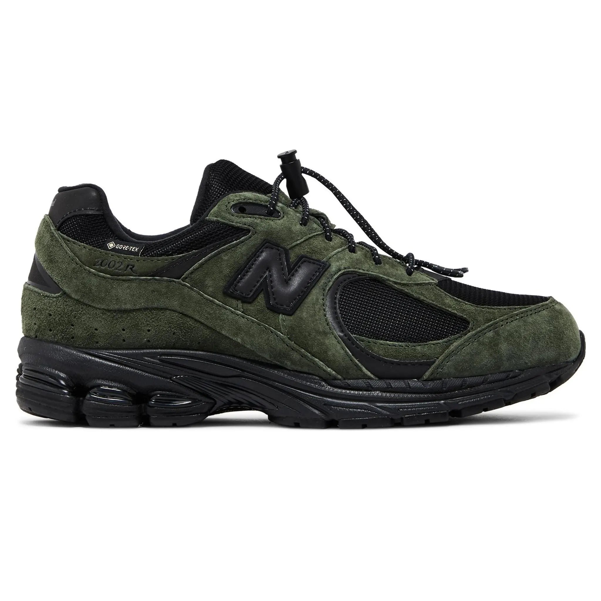 JJJJound x New Balance 2002R Gore-Tex Pine Green Sneakers - Waterproof Hiking & Urban Streetwear Shoes for Men