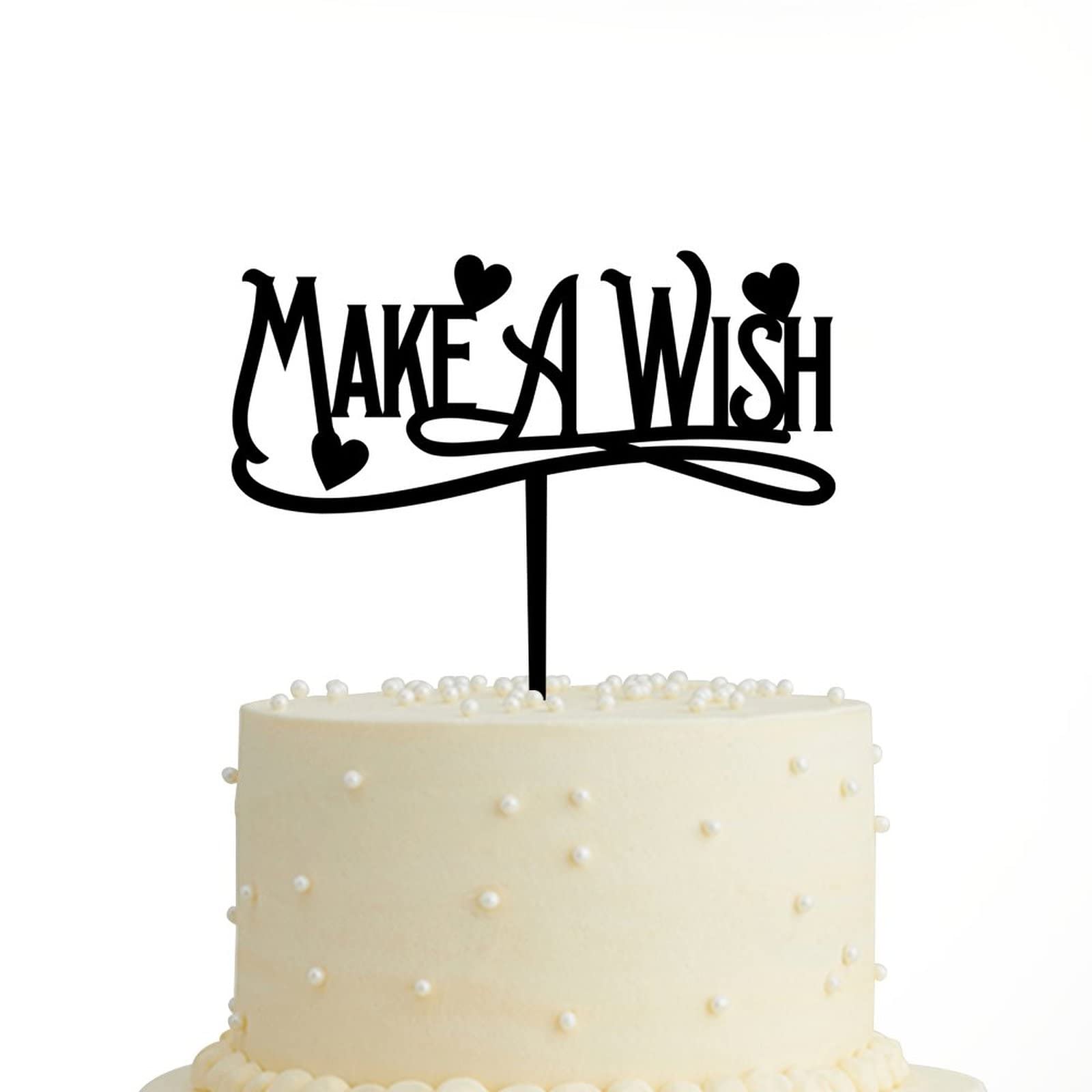 Mr & Mrs Wedding Cake Topper - Personalized Acrylic Black Cake Topper for Engagement, Anniversary & Bridal Shower Decor - Elegant Cake Decoration for Wedding Parties & Romantic Celebrations