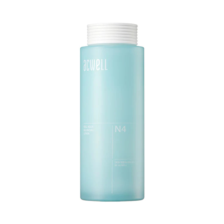 Acwell Real Aqua Balancing Lotion 140ml - Hydrating Facial Toner for Dry & Sensitive Skin | Korean Skincare for Daily Moisturizing Routine