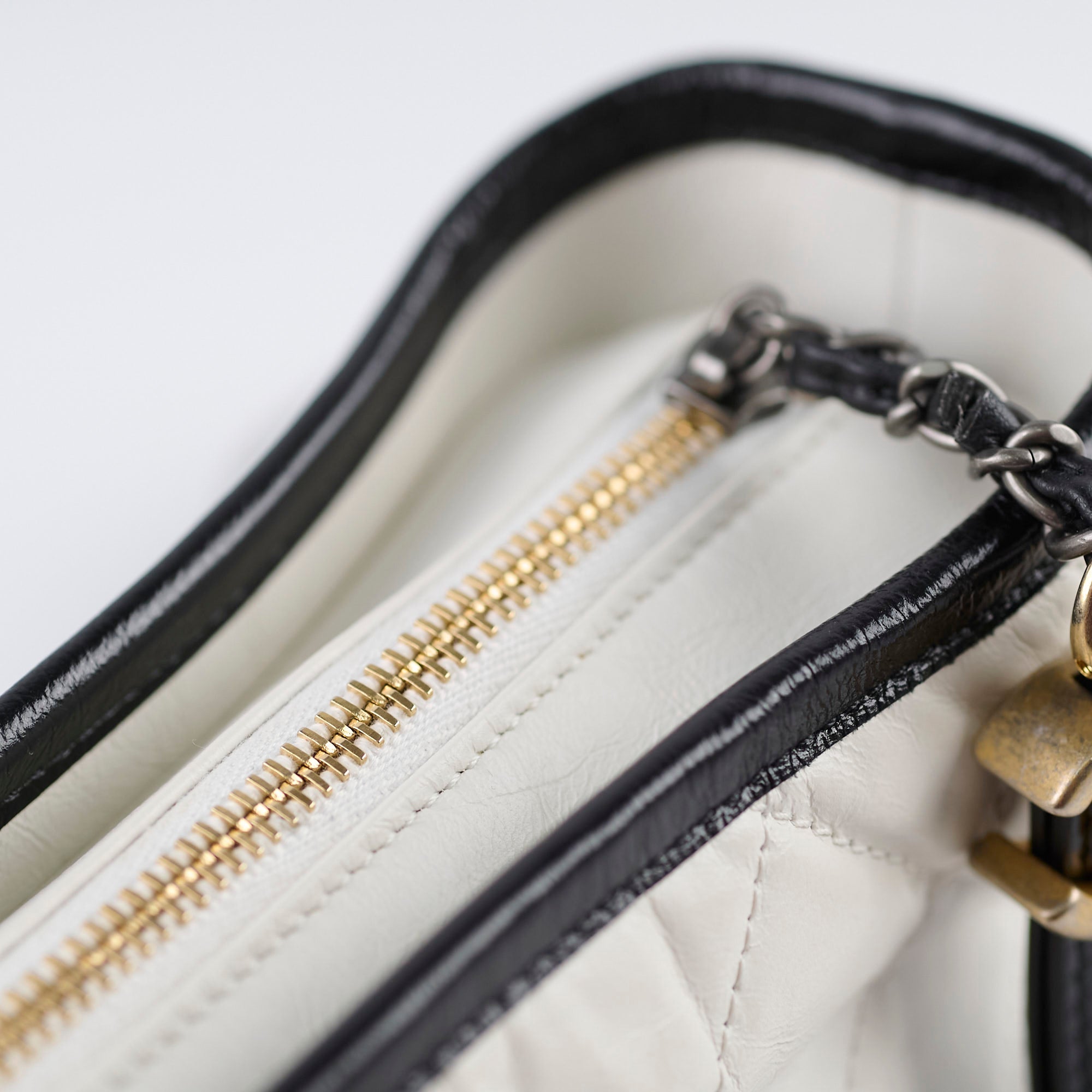 Chanel Small Gabrielle Bag in White & Black - Luxury Crossbody Handbag for Women, Perfect for Parties, Dates & Everyday Use