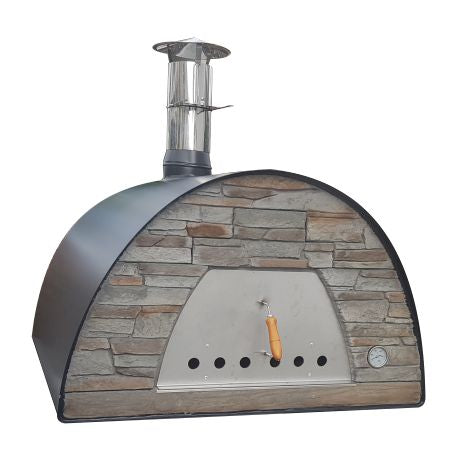 MAXIMUS PRIME Large Portable Pizza Oven - Black | Outdoor Wood Fired Pizza Maker for Backyard, Camping & Tailgating | Perfect for Home Chefs & Pizza Lovers