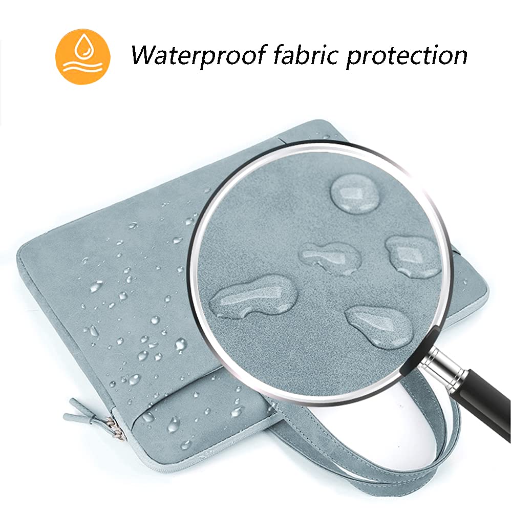 **15.6 Inch Waterproof Laptop Briefcase Bag - Slim & Lightweight with Handle, 360° Protective Laptop Sleeve for MacBook Pro, MacBook Air & Notebook Computers - Perfect for Travel, Office & School**